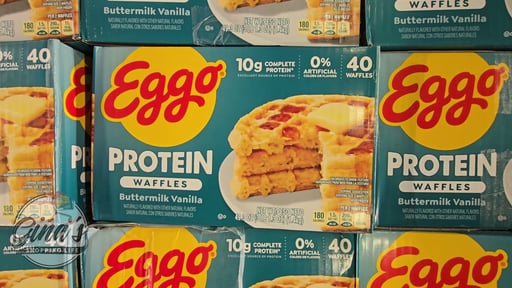 Eggo Protein Buttermilk Vanilla Waffles 40 CT