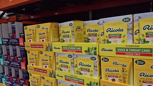 Ricola Sugar Free Lemon Mint Drops, 2 x 105 Count