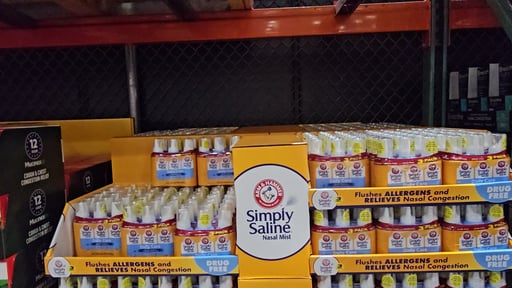 Arm & Hammer Simply Saline Nasal Mist 4.5 Ounce / 3-Pack