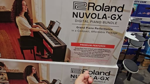 Roland NUVOLA-GX Digital Piano Bundle with Stand, Bench and Headphones