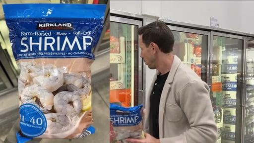 Kirkland Signature 50/70 ct Cooked Tail-Off Shrimp 2 lb