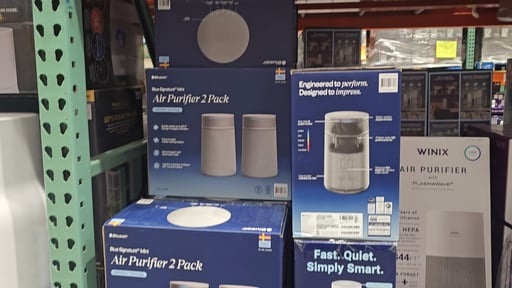 Blueair Mini Signature Air Purifier, 2-Pack with Replacement Filters