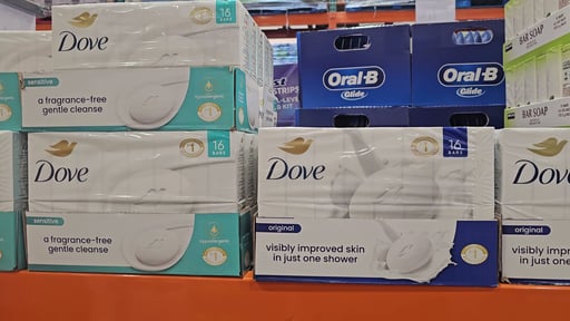 Dove Original Beauty Bar Soap 16-Pack, 3.75 oz