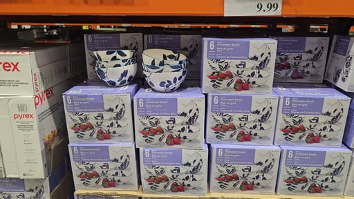Certified International 6" Blue Arbor Bowl Set, 6-Piece