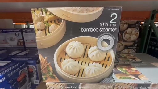 MIU 10 Inch 2-Tier Bamboo Steamer