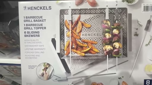 Henckels Kabob and Grill Basket Set, 10-Piece