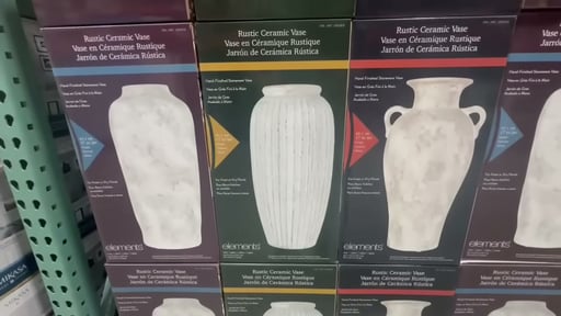 Elements Rustic Ceramic Vase, 3 Assorted Styles
