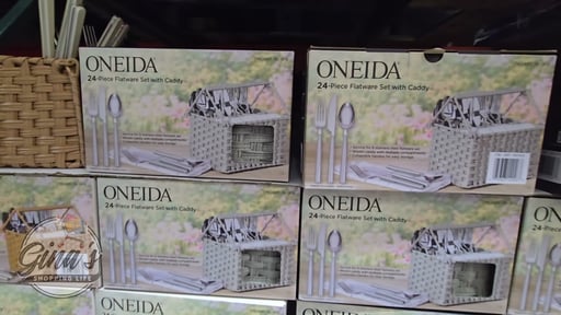 Oneida 24-Piece Flatware Set with Caddy