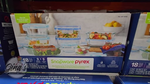 Snapware 18-Piece Pyrex Glass Food Storage Set
