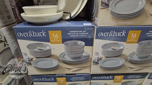 over&back 16-Piece Lake Como Dinnerware Set