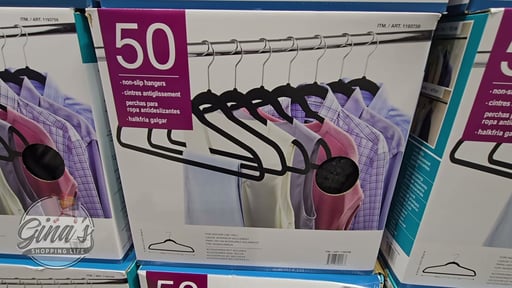 Flocked Non-Slip Hangers 1/8" Wide - 50 Pack