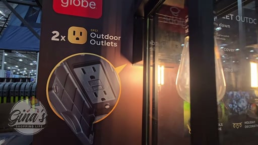 Globe Electric Outdoor Sconce with GFCI Outlet
