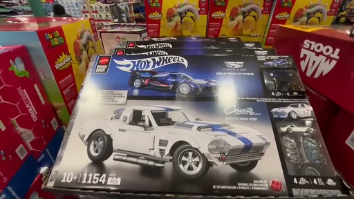 Hot Wheels Mega Corvette + Cadillac Bundle