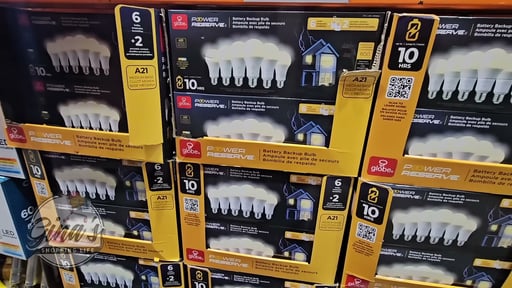 Globe Electric Power Outage 60W Bulb 6-Pack