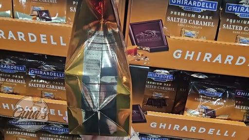Ghirardelli Premium Dark Salted Caramel Squares