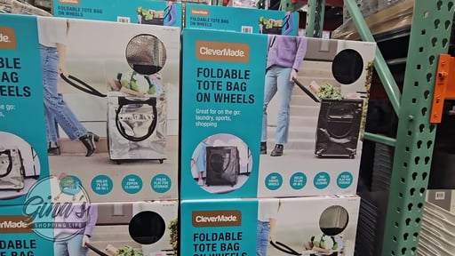 CleverMade Foldable Tote Bag on Wheels