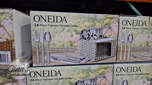 Oneida 24-Piece Flatware Set with Caddy