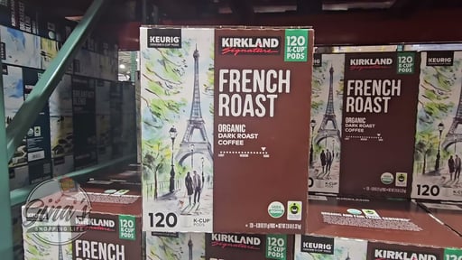 Kirkland Signature Organic French Roast Coffee K-Cup Pods, 120 Count (45.6 oz)
