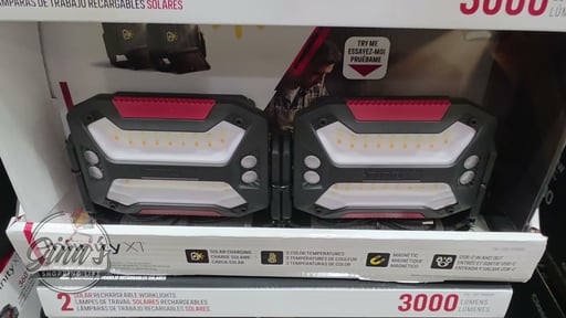 Infinity X1 Solar 3000L Lights Worklights 2 Pack