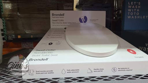 Brondell Swash CL1500-EW Elongated Bidet Toilet Seat