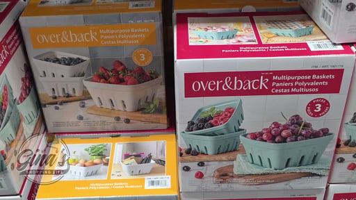 over&back 3-Piece Multipurpose Baskets