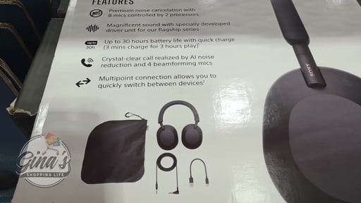 Sony WH1000XM5SA Headphones W/Soft Case