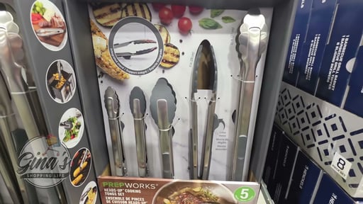 PrepWorks Heads-Up Cooking Tongs 5-Piece Set