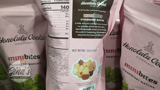 Honolulu Cookie Co Strawberry Matcha Mini