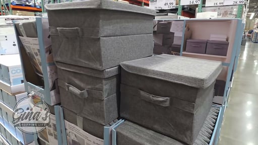 Allspace Collapsible Fabric 3-Pack Storage Bins