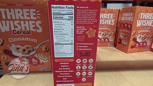 Three Wishes Cinnamon Cereal Grain Free 20 oz